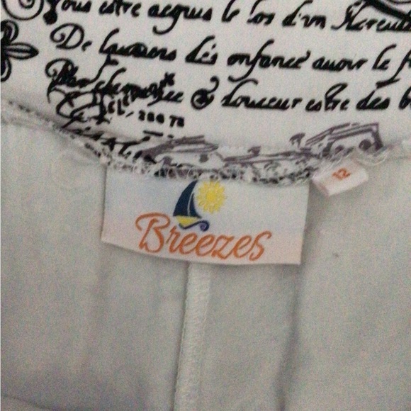 Breezes text fabric skort - Picture 5 of 7